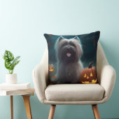 ハロウィーンスカイテリアとカボチャ怖い クッション (椅子)