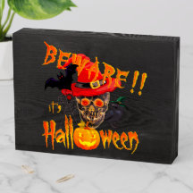 ハロウィーンスカルとカボクン木箱に注意