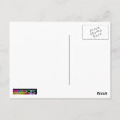 ハロウィーンスカルとカボチャ葉書 ポストカード (裏面)