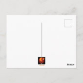 ハロウィーンスカルとカボチャ ポストカード (裏面)