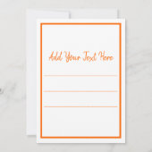 ハロウィーンスカルとカボチャ 招待状 (裏面)