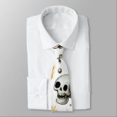ハロウィーンスカルとスケルトン ネクタイ (タイ)