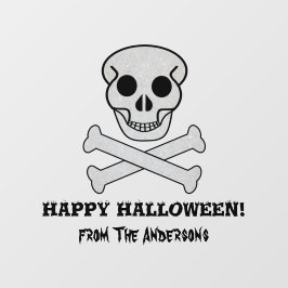 ハロウィーンスカルとボーンウィンドウの固定 ウィンドウサイン