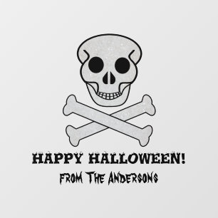 ハロウィーンスカルとボーンウィンドウの固定 ウィンドウサイン