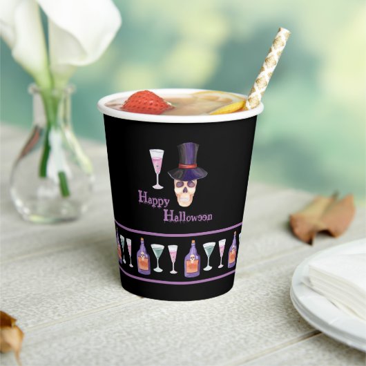ハロウィーンスカルとポーション紙カップ 紙コップ (インサイチュ)