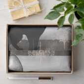 ハロウィーンスカルと黒猫スクリプトEphemera 薄葉紙 (ギフト)