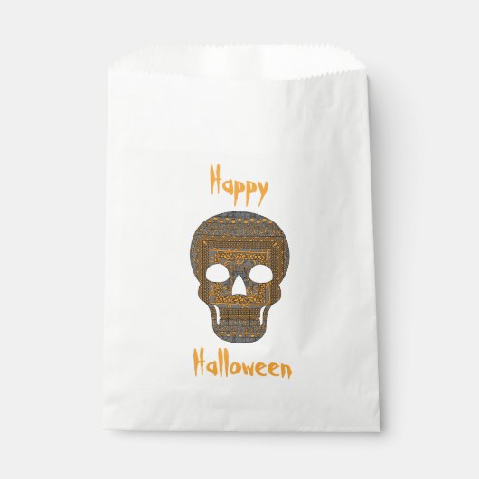 ハロウィーンスカルのバッグ フェイバーバッグ (正面)