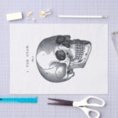 ハロウィーンスカルの切り離し 薄葉紙 (クラフト)