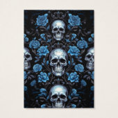 ハロウィーンスカルイヤリングディスプレイカード (裏面)