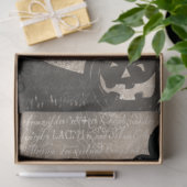 ハロウィーンスカルオントンムストーンと黒猫 薄葉紙 (ギフト)