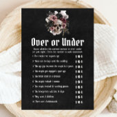 ハロウィーンスカルオーバーまたはブライダルシャワーゲーム 招待状