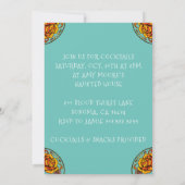 ハロウィーンスカルカクテルパーティの招待状 招待状 (裏面)