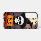 ハロウィーンスカルカボチャ SAMSUNG GALAXYケース (裏面横)