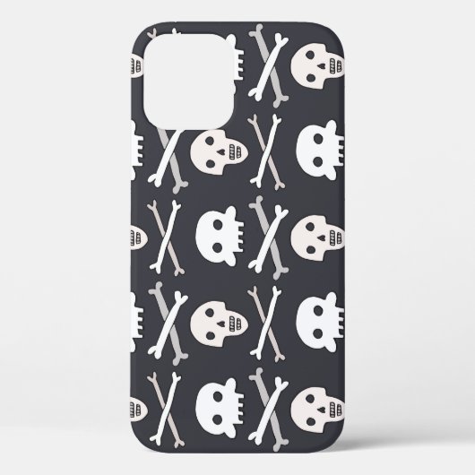 ハロウィーンスカルカラフルパターン Case-Mate iPhoneケース (裏面)