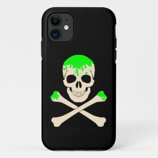ハロウィーンスカルクロスボーン粘液骨格 iPhone 11 ケース