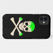 ハロウィーンスカルクロスボーン粘液骨格 Case-Mate iPhoneケース (裏面(横))