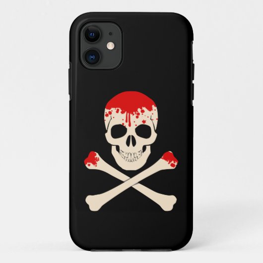 ハロウィーンスカルクロスボーン血骨格 Case-Mate iPhoneケース (裏面)