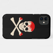 ハロウィーンスカルクロスボーン血骨格 Case-Mate iPhoneケース (裏面(横))