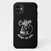 ハロウィーンスカルコーヒーは魂の白を暖める Case-Mate iPhoneケース (裏面)