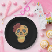 ハロウィーンスカルゴシック聖降誕祭 ペーパープレート (パーティー)