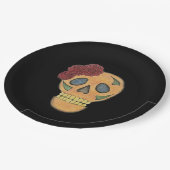 ハロウィーンスカルゴシック聖降誕祭 ペーパープレート (アングル)