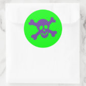 ハロウィーンスカルシール ラウンドシール (バッグ)