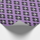 ハロウィーンスカルダマスクエレガントパターン ラッピングペーパー (角)