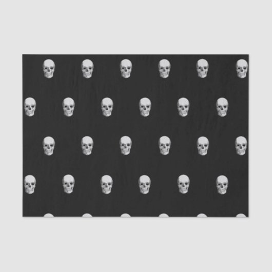 ハロウィーンスカルティッシュペーパー抱き枕スタッファー 薄葉紙 (正面)