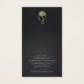 ハロウィーンスカルテーマイヤリング表示カード (裏面)