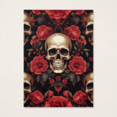 ハロウィーンスカルバライヤリングディスプレイカード (裏面)