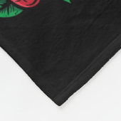 ハロウィーンスカルバラスケルトンギフトアイディア フリースブランケット (角)