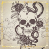 ハロウィーンスカルパターンのシール。 シール (正面)