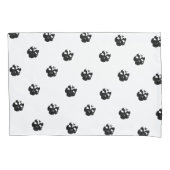 ハロウィーンスカルパターン白黒 枕カバー (正面左)