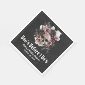 ハロウィーンスカルブーのブライダルシャワー スタンダードランチョンナプキン (角)