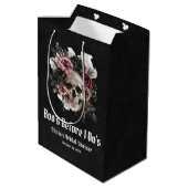 ハロウィーンスカルブーのブライダルシャワー ミディアムペーパーバッグ (裏面アングル)