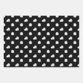 ハロウィーンスカルホワイトパンプキンコードロン ラッピングペーパーシート (正面)