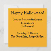 ハロウィーンスカルモザイク 招待状 (裏面)