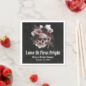 ハロウィーンスカルラブアットファーストブライダルシャワー スタンダードカクテルナプキン (インサイチュ)