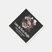 ハロウィーンスカルラブアットファーストブライダルシャワー スタンダードカクテルナプキン (角)