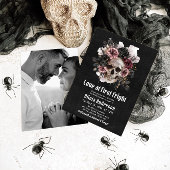 ハロウィーンスカルラブアットファーストブライダルシャワー 招待状