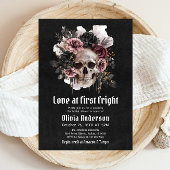 ハロウィーンスカルラブアットファーストブライダルシャワー 招待状