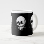 ハロウィーンスカル反射鏡 ジャンボコーヒーマグカップ (正面右)