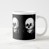 ハロウィーンスカル反射鏡 ジャンボコーヒーマグカップ (右)