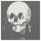 ハロウィーンスカル反射鏡 ファブリック (クローズアップ)