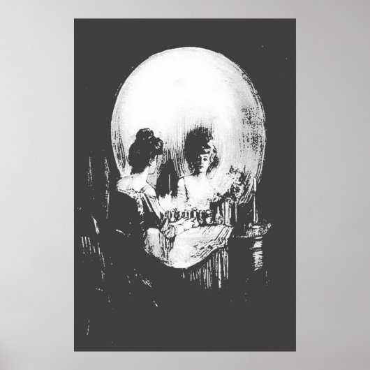 ハロウィーンスカル反射鏡 ポスター (正面)