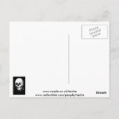 ハロウィーンスカル反射鏡 ポストカード (裏面)