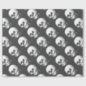 ハロウィーンスカル反射鏡 ラッピングペーパー (フラット)