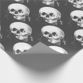 ハロウィーンスカル反射鏡 ラッピングペーパー (角)