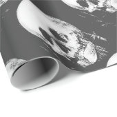 ハロウィーンスカル反射鏡 ラッピングペーパー (ロールコーナー)