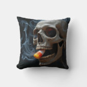 ハロウィーンスカル噛みキャンディーコーン クッション (正面)